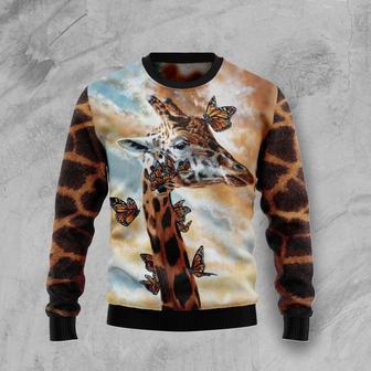 Giraffe Butterfly Ugly Christmas Sweater | Favorety DE