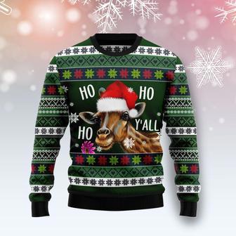 Giraffe Hohoho Yall Ugly Christmas Sweater | Favorety