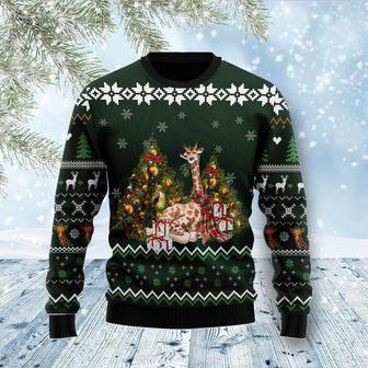 Giraffe Holiday Ugly Christmas Sweater | Favorety