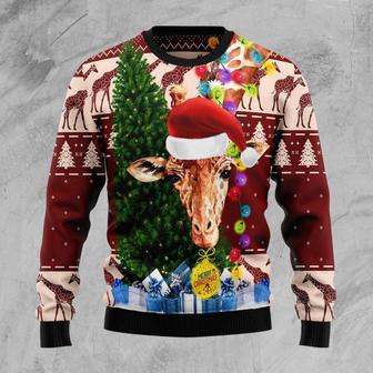 Giraffe Xmas Ugly Christmas Sweater | Favorety