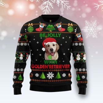 Golden Retriever Be Jolly Ugly Christmas Sweater | Favorety CA