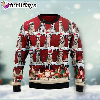 Golden Retriever Cute Dog All Over Print Ugly Christmas Sweater, Jumper | Favorety CA