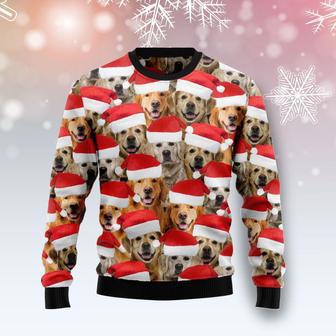 Golden Retriever Group Awesome Ugly Christmas Sweater | Favorety AU