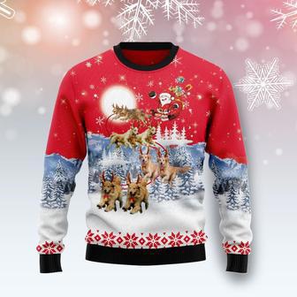 Golden Retriever Santa Claus Ugly Christmas Sweater | Favorety AU