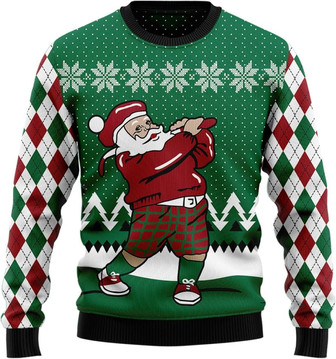 Golf Unisex Christmas Sweatshirt for Men & Women , Pullover Sweater Crewneck Long Sleeve Top - Thegiftio UK