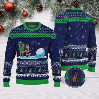 Golfer Satas Golf Ugly Sweater For Men Women Holiday Sweater | Favorety AU