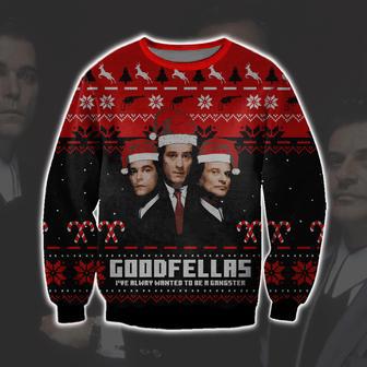 Goodfellas Print Knitting Pattern Ugly Christmas Sweater | Favorety