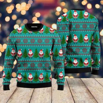 Green Santa Claus Merry Christmas Ugly Christmas Sweater For Men & Women | Favorety UK