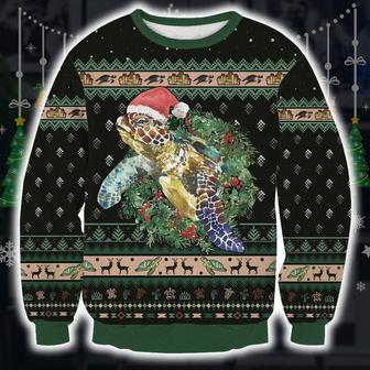 Green Sea Turtle Ugly Christmas Sweater | Favorety DE