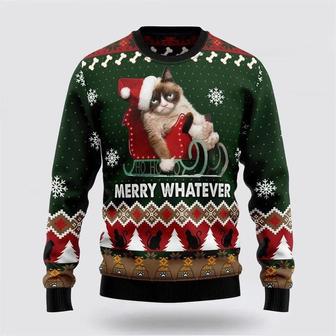 Grumpy Cat Ugly Christmas Sweater, Jumper – Cat Lover Christmas Sweater | Favorety AU