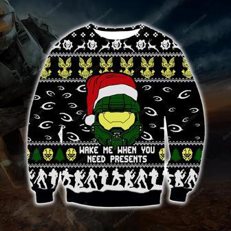 Halo Knitting Pattern Print Ugly Christmas Sweater | Favorety DE