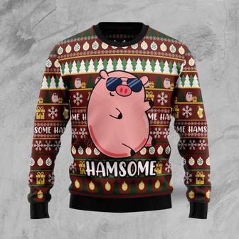 Hamsome Cute Pig Ugly Christmas Sweater | Favorety AU