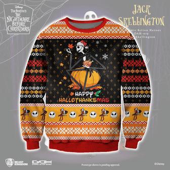 Happy Hallothanksmas Ugly Christmas Sweater | Favorety DE