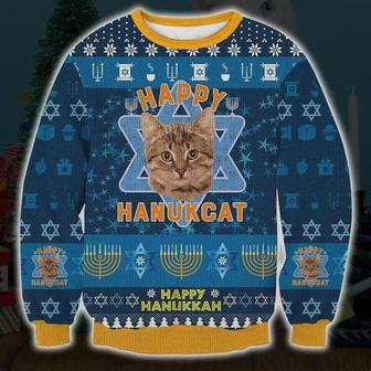 Happy Hanukcat Ugly Christmas Sweater | Favorety UK