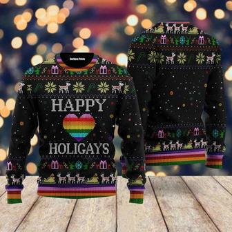 Happy Holigays LGBT Ugly Christmas Sweater For Men & Women | Favorety DE