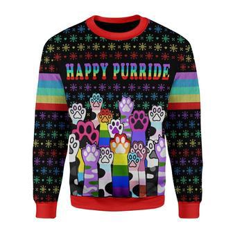 Happy Purride LGBT Christmas Sweater | Favorety DE