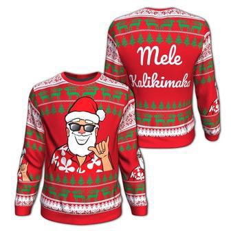 Hawaii Santa Claus Funny Ugly Christmas Sweater | Favorety CA