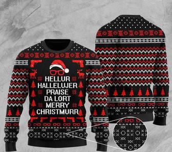 Hellur Hallelujer Praise Da Lort Merry Ugly Christmas Sweater For Men & Women | Favorety DE