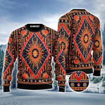 Hippie Style Ugly Sweater, Sun & Moon Ugly Sweater For Men & Women | Favorety AU