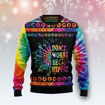 Hippie Tie Dye Color Ugly Christmas Sweater | Favorety DE