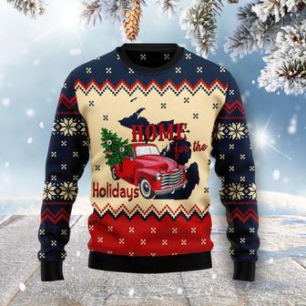 Home For The Holidays Michigan Ugly Christmas Sweater | Favorety UK