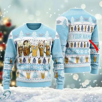 Horror Characters Keystone Light Personalized Ugly Christmas Sweater, Jumpers | Favorety DE