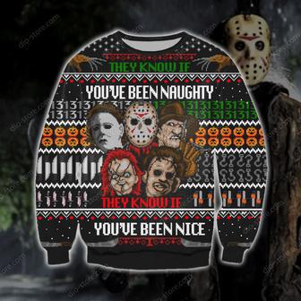 Horror Knitting Pattern Print Ugly Christmas Sweater | Favorety