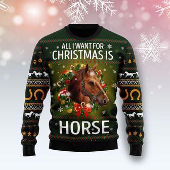 Horse All I Need For Christmas Ugly Christmas Sweater | Favorety AU