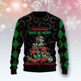 Horses Merry Christmas Ugly Christmas Sweater | Favorety DE