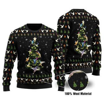 Humming Bird Tree Ugly Christmas Sweater | Favorety