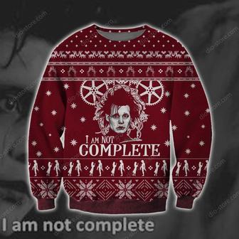 I Am Not Complete Knitting Pattern Print Ugly Christmas Sweater | Favorety CA