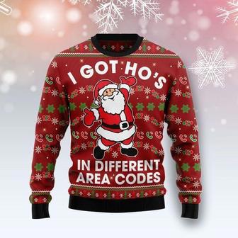 I Got Hos In Different Area Codes Ugly Christmas Sweater | Favorety AU