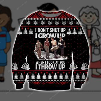 I Grow Up I Throw Up Print Ugly Christmas Sweater | Favorety DE