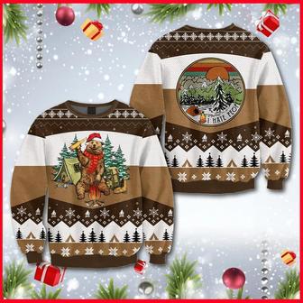 I Hate People Bear Beer Brown Ugly Christmas Sweater | Favorety DE