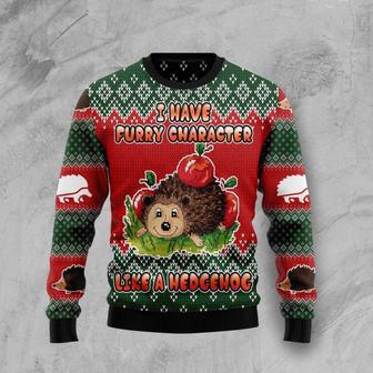 I Have A Furry Character Like A Hedgehog Ugly Christmas Sweater | Favorety DE