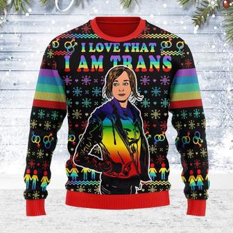 I Love That I Am Trans Ugly Christmas Sweater | Favorety AU