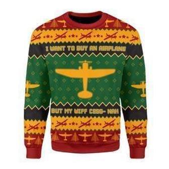 I Want to Buy an Airplane Ugly Christmas Sweater | Favorety AU