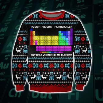 I Wear This Shirt Periodically Print Ugly Christmas Sweater | Favorety