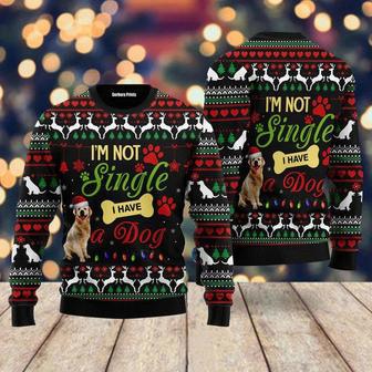 I’m Not Single I Have A Golden Retriever Ugly Christmas Sweater For Men & Women | Favorety UK