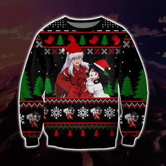 Inuyasha Manga Knitting Pattern Print Ugly Christmas Sweater | Favorety AU