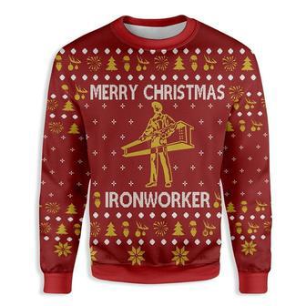 Ironworker Merry Christmas Ugly Christmas Sweater | Favorety