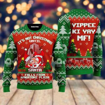 It's Not Christmas Unitl Santa Fall From Nakatomi Plaza Ugly Christmas Sweater For Men & Women | Favorety DE