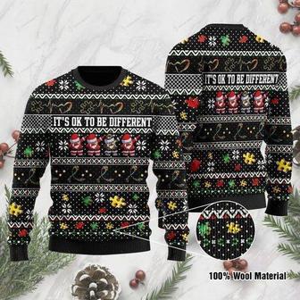 Its Ok To Be Different Autism Ugly Christmas Sweater | Favorety UK