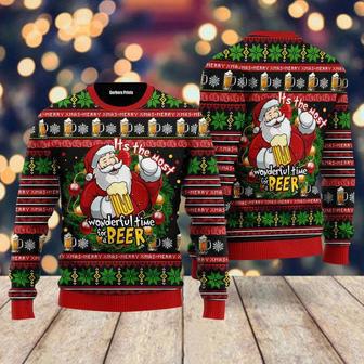 It's The Most Wonderful Time For A Beer Ugly Christmas Sweater For Men & Women | Favorety DE