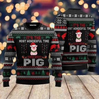 It‘s The Most Wonderful Time To Stay With My Pig Ugly Christmas Sweater For Men & Women | Favorety CA