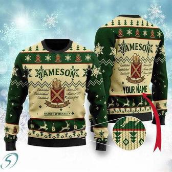 Jameson Irish Whiskey Personalized Ugly Christmas Sweater, Jumpers | Favorety DE