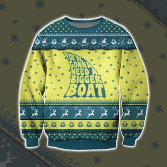 Jaws You'Re Gonna Need A Bigger Boat Ugly Christmas Sweater | Favorety CA