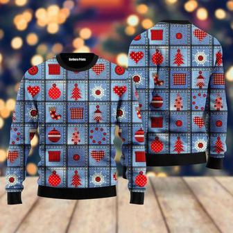 Jeans Patchwork With Applique Pattern Ugly Christmas Sweater For Men & Women | Favorety UK