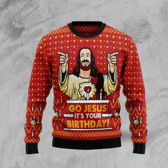 Jessuss Birthday Ugly Christmas Sweater | Favorety AU