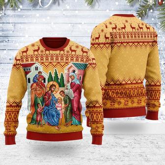 Jesus Christ and The Children Christmas Sweater | Favorety AU